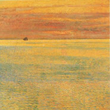Childe Hassam Sunset at Sea Sweden oil painting art